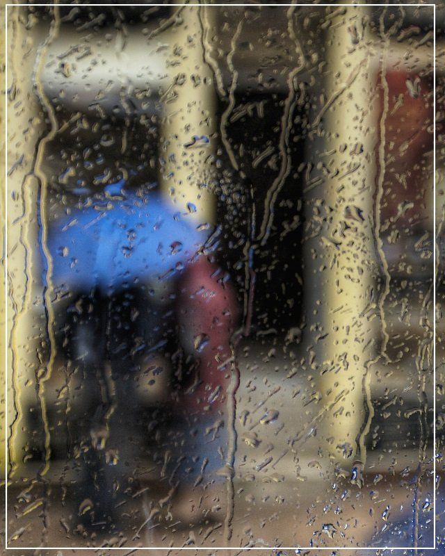 стекло, капли, Подождём под дождёмphoto preview