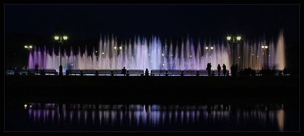 Силуэты. Автор: Torchuck москва,860,царицино,фонтаны,силуэт, Torchuck