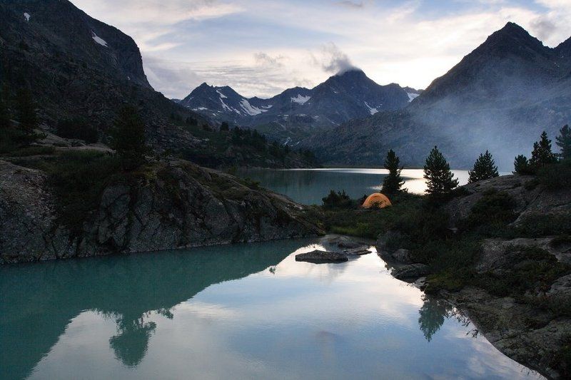 алтай, озеро, дарашколь, вечер Красивый вечер на Красивом Озереphoto preview