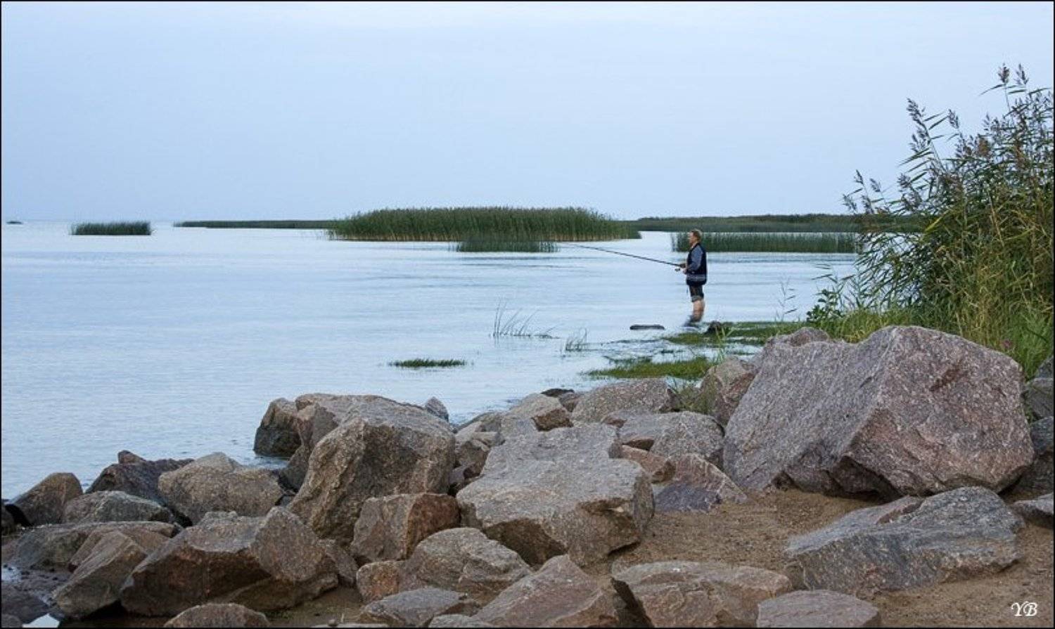 Автор: Братаев Юра финский, залив, рыбак, ломоносов, вечер, Братаев Юра