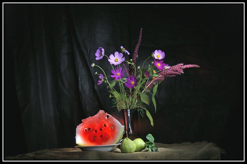 световая кисть, натюрморт Этюд с арбузомphoto preview