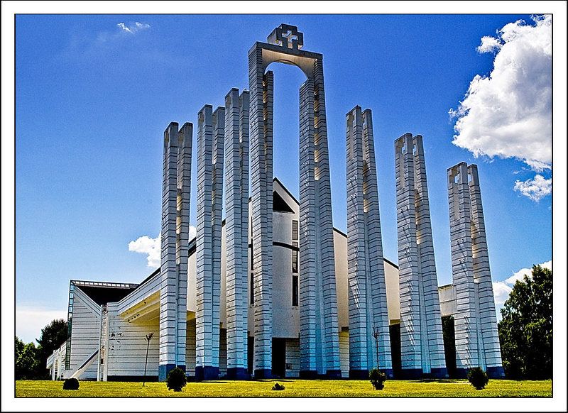 электренай костёл литва лето небо ***photo preview