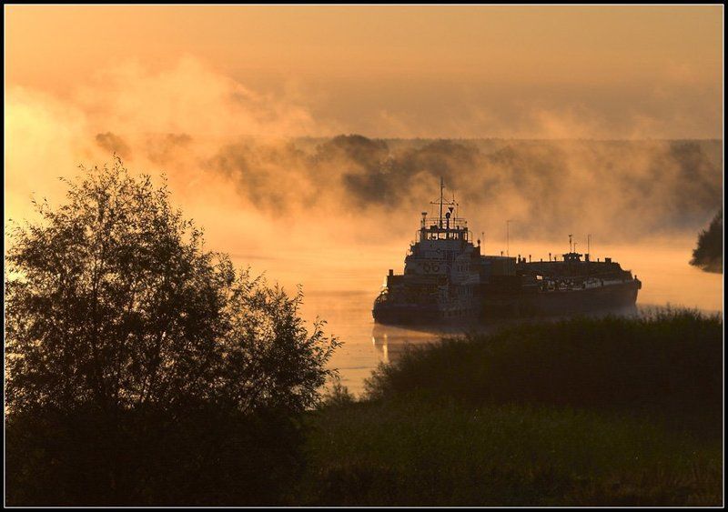 река, белая, башкирия Туманный рейсphoto preview