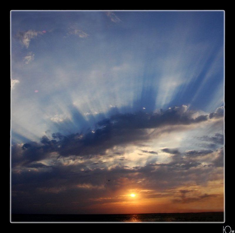 море, закат, небо закатноеphoto preview