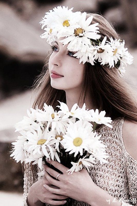 лида, королева, ромашки, портрет, улыбка, мечты dreams...photo preview