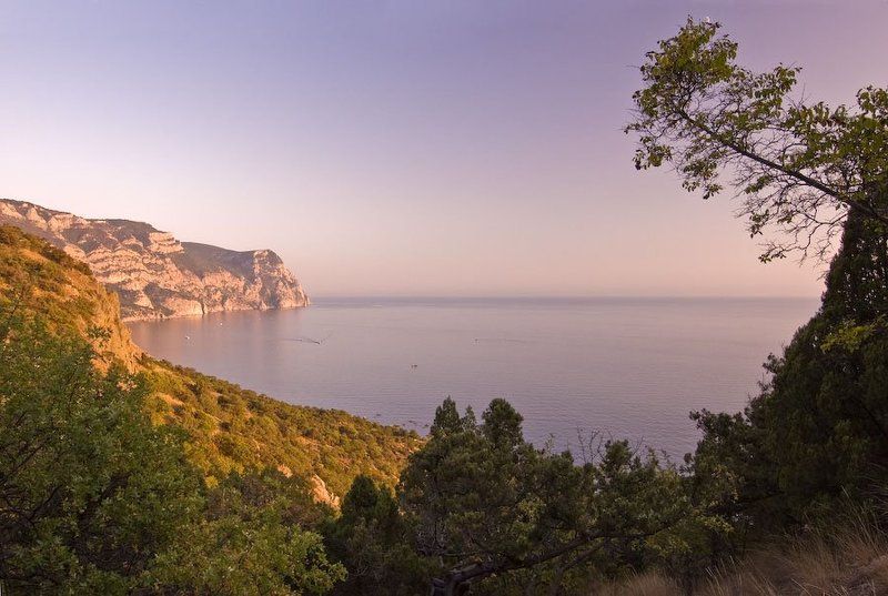 крым, море, лето, закат, пейзаж, горы photo preview