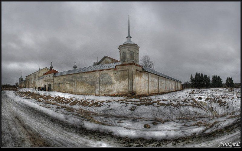 монастырь зима Монастырь зимойphoto preview