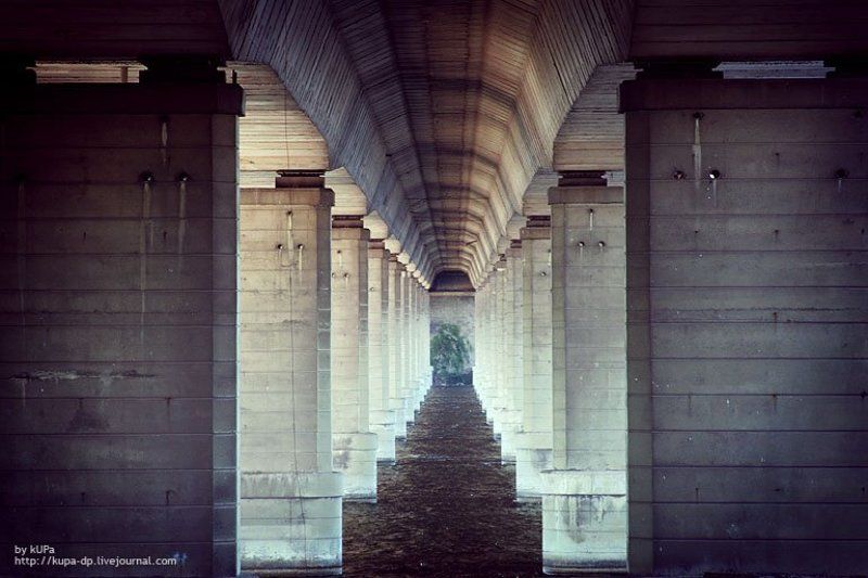 город, мост, река, днепр Под мостом №2photo preview