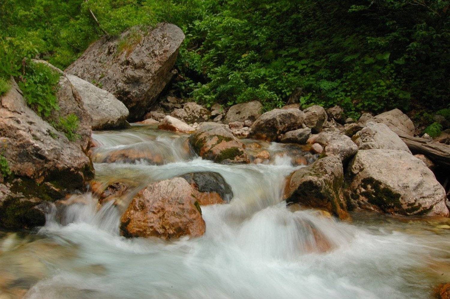 скалы, лес, потерянные водопады, Kaiser Sozo