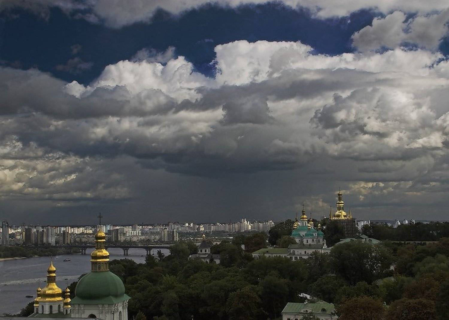 Непогода. Автор: SlavaKuznetsov киев,лавра,гроза, SlavaKuznetsov