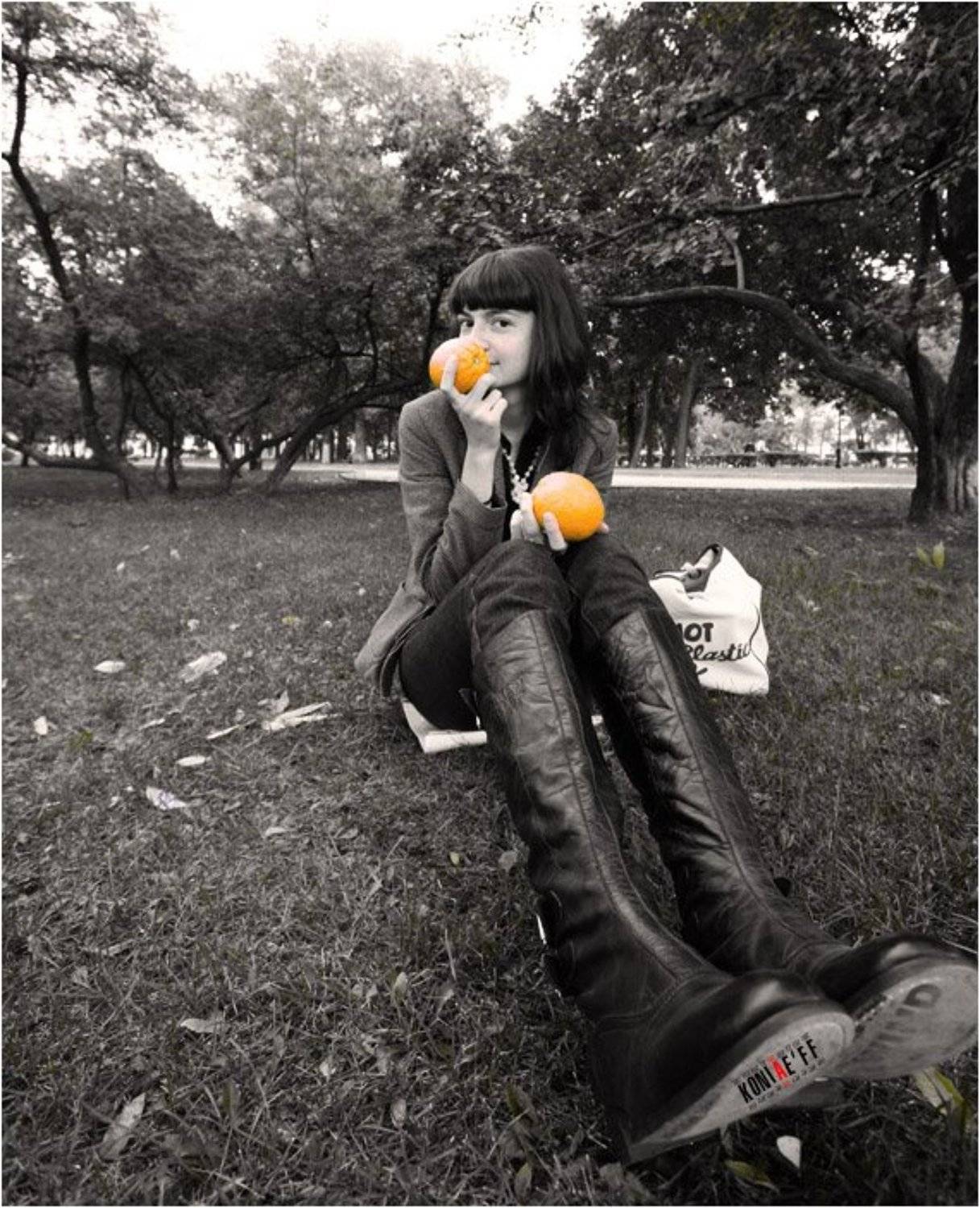 orange, апельсиновое, настроение, girl, albina, альбина, smile, koniae'ff