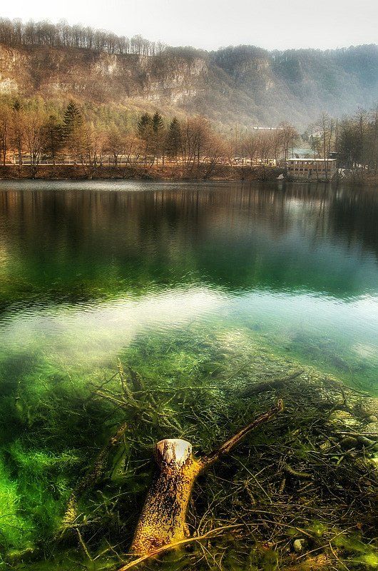 кбр, горы, голубое озеро, коряга, ущелье, хдр, hdr Mountain Lakephoto preview