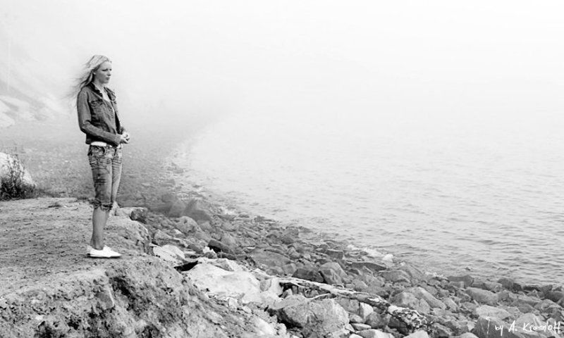 одиночество, печаль, грусть, ожидание, solitude, море, девушка, туман об одиночестве...и ожидании...photo preview