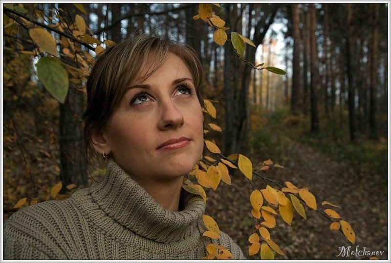 парк, осень, желтые, листья, девушка, загадка, осеннее, настроение, оксана Осеннее настроениеphoto preview