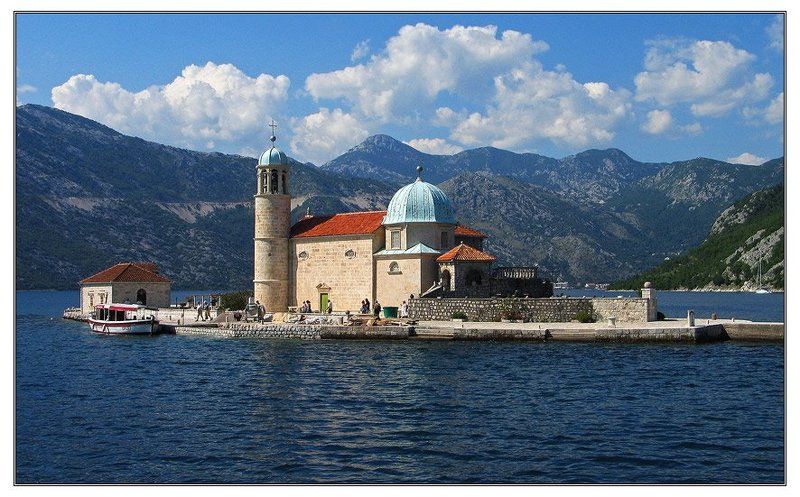 черногория, crna gora, горы, море, адриатика, боко-которский залив Gospa od Skrpijelaphoto preview