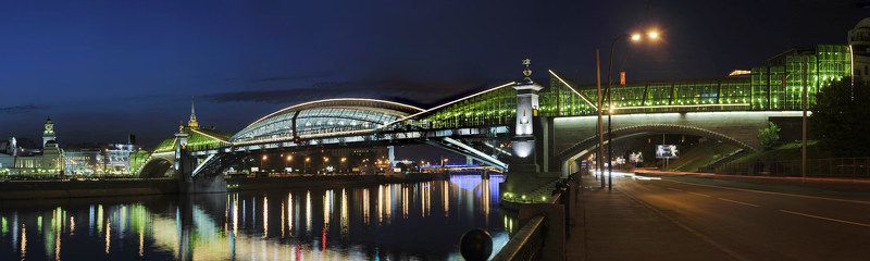 мост, богдан, хмельницкий, вечер, набережная Мост Богдана Хмельницкогоphoto preview