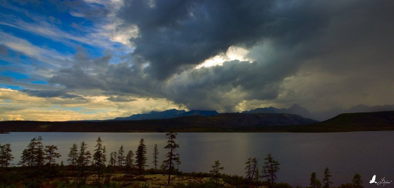 Колымские грозы. Автор: Ворон магадан, магаданская область, ягоднинский район, хребет черского, озеро джека лондона, дождь, Ворон