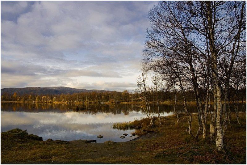 норвегия, тромсе Поздняя осень на Prestvannetphoto preview