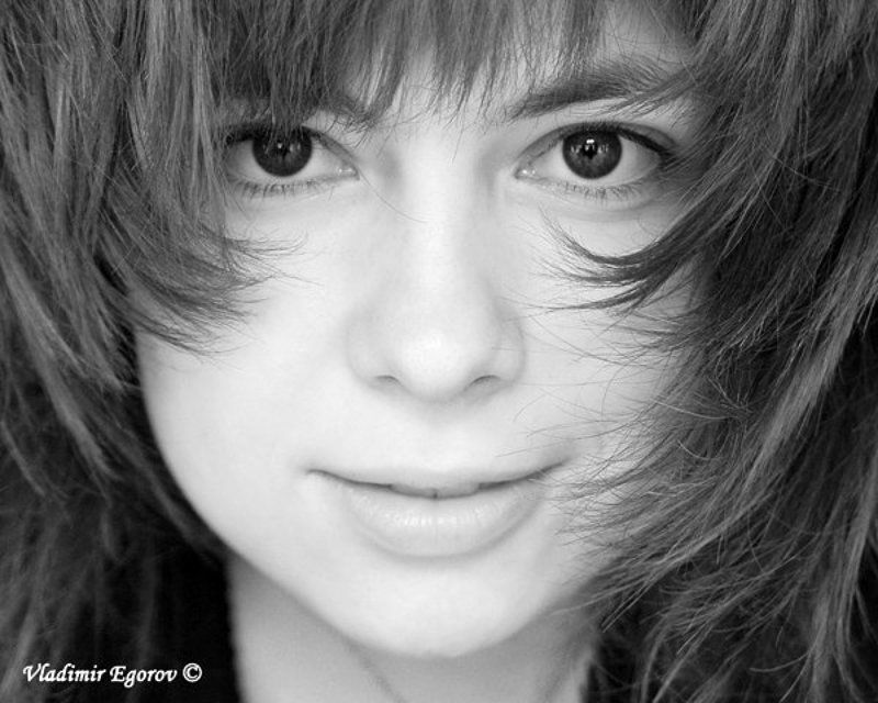 девушка, лицо, ч/б Личикоphoto preview