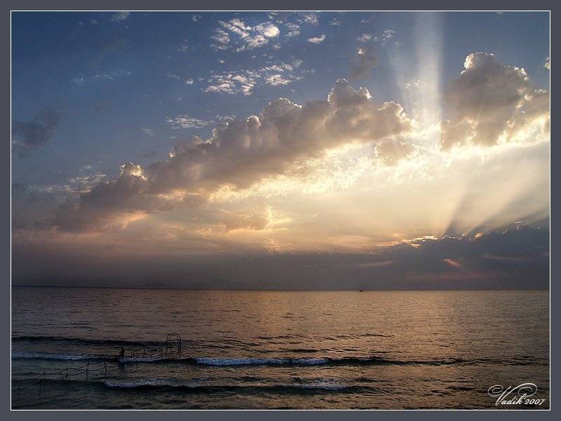 море, восход, солнце, восторг, Vadik