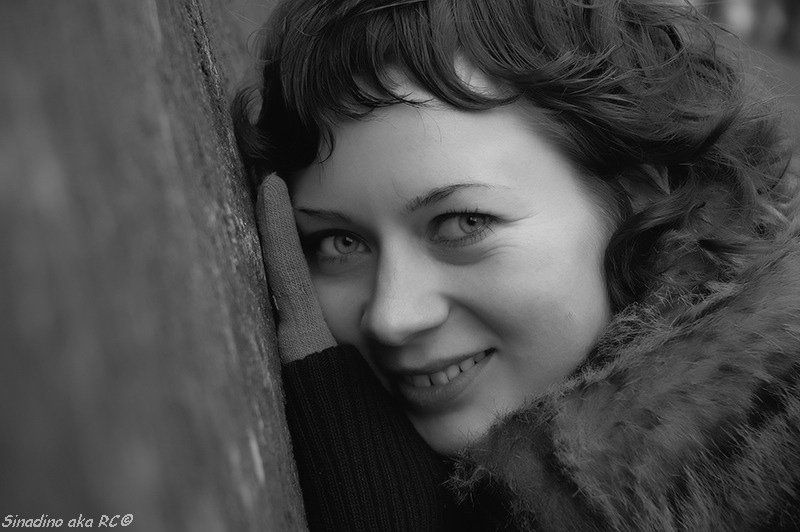 портрет, девушка, стена Нинаphoto preview