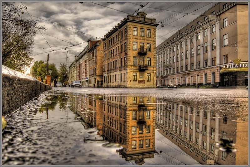 дом,город,трамвай По местам не хоженным...Дома трамваи...photo preview