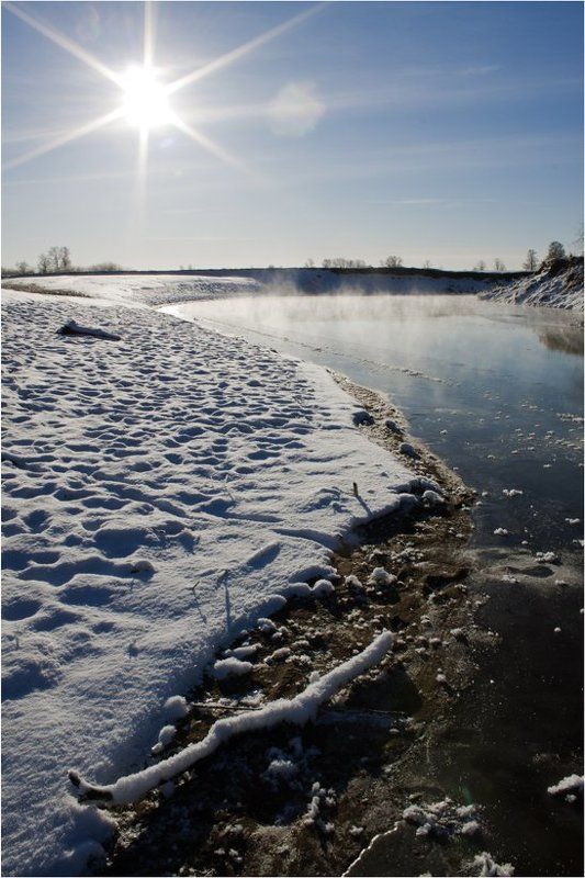 удмуртия,ноябрь,река,вала Ноябрь.Солнце.Мороз.photo preview