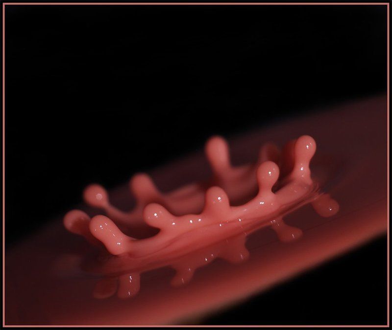 капли, вода, макро Корона фото превью