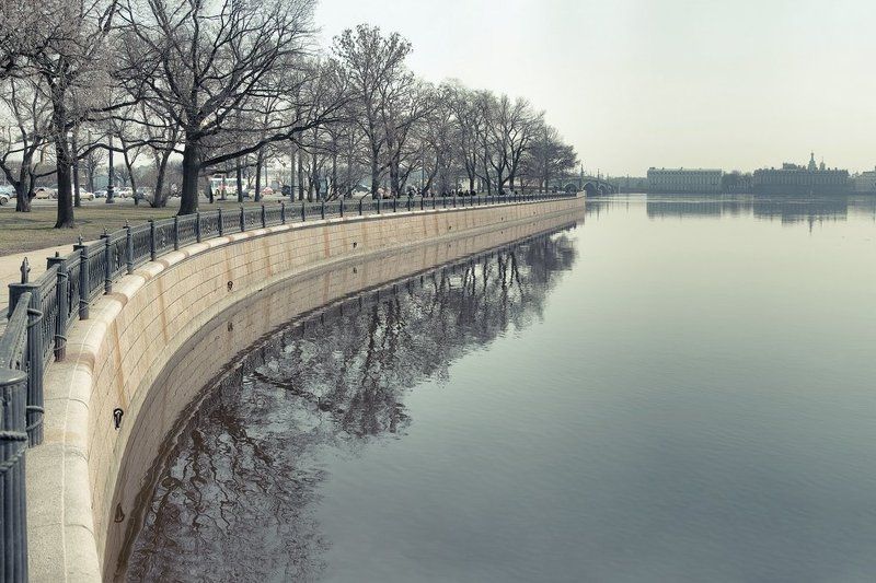 петербург, осень, весна, утро Promenadephoto preview