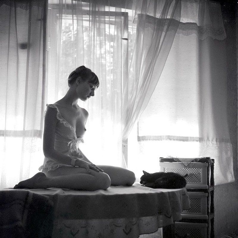 Она всегда была немного кошкой... любила спать и молоко...photo preview