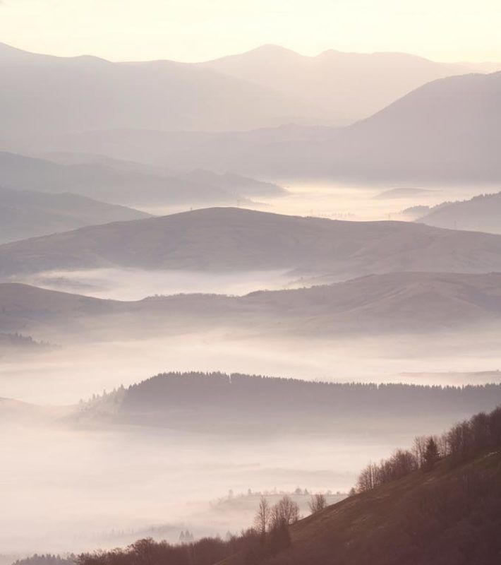 карпати, боржава, ранок, панорама Autumn\'s Echophoto preview