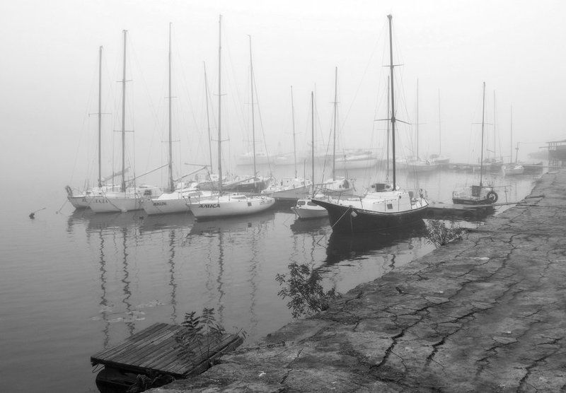 город, осень, туман, сон, речные суда, река, днепропетровск Сон.photo preview