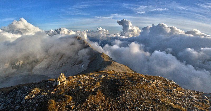 оштен, облака, вечер, закат Жить над облаками...photo preview