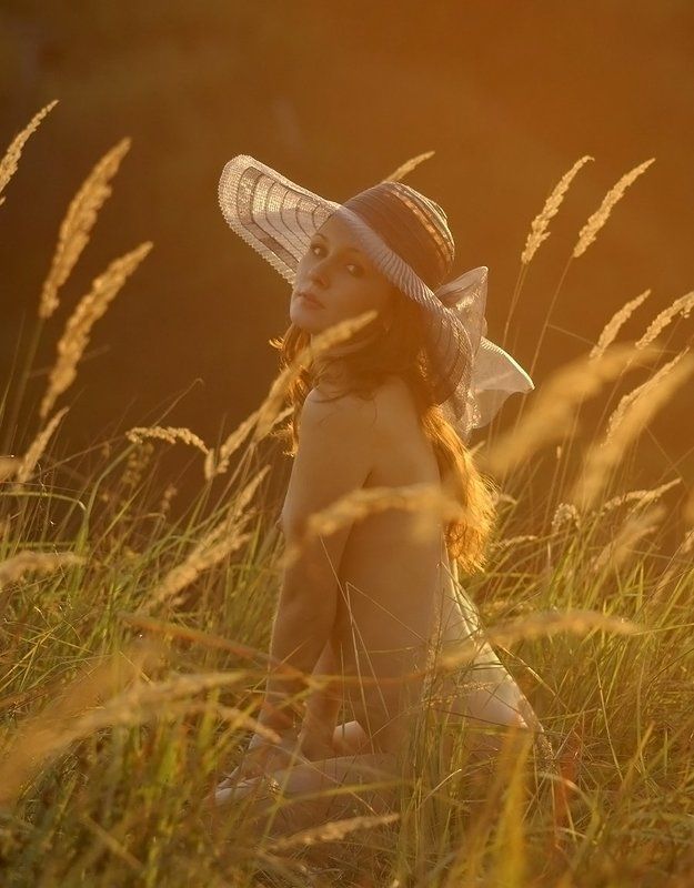 закат, девушка, природа, ню, На закате...photo preview