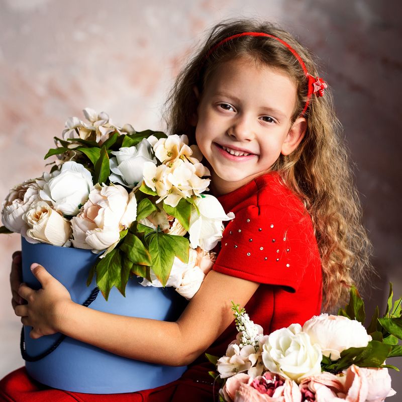 Портрет, студия, Цветы Полина photo preview