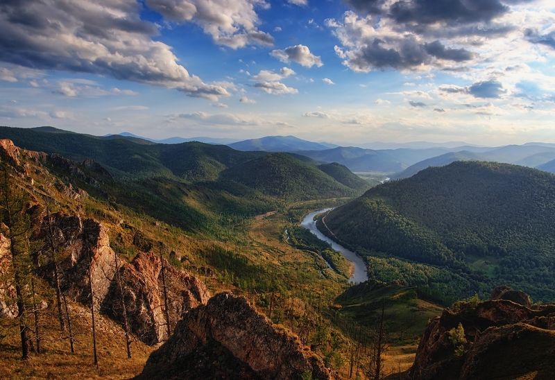 хакасия, июс Горы Хакасии / р. Белый Июсphoto preview