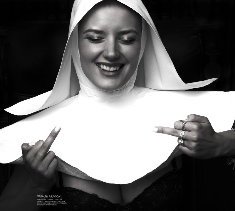церковь, монашка, религия,  сексуальность, фэшн, мода, модели,  дмитриус яковлев, church, nun, religion, sexuality, fashion, fashion, models, dmitrius yakovlev photo preview