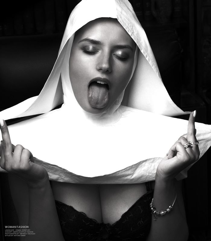 церковь, монашка, религия,  сексуальность, фэшн, мода, модели,  дмитриус яковлев, church, nun, religion, sexuality, fashion, fashion, models, dmitrius yakovlev photo preview