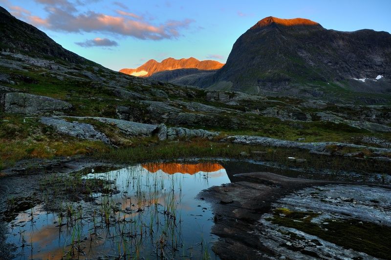 Norway, mirror, reflection, mountain, rock, lake Norwayphoto preview