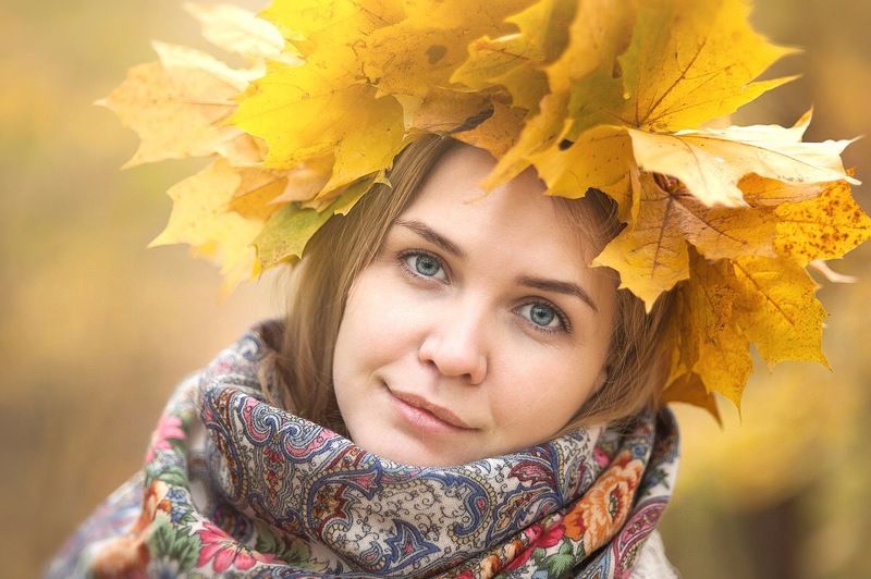 Осенний случайный портретphoto preview