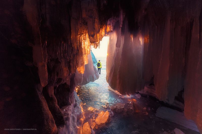 путешествие, лед, остров_ольхон, островольхон, ольхон, байкал, зима, весна, каникулы, отпуск, россия, сибирь Закатные гроты Байкала…photo preview