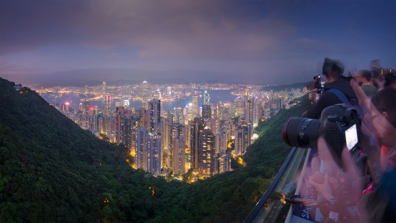 гонконг, город Впечатления с пика Викторияphoto preview