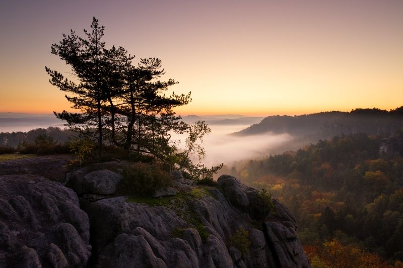 autumn, sunrise, colours, czech republic Czech Paradise..photo preview