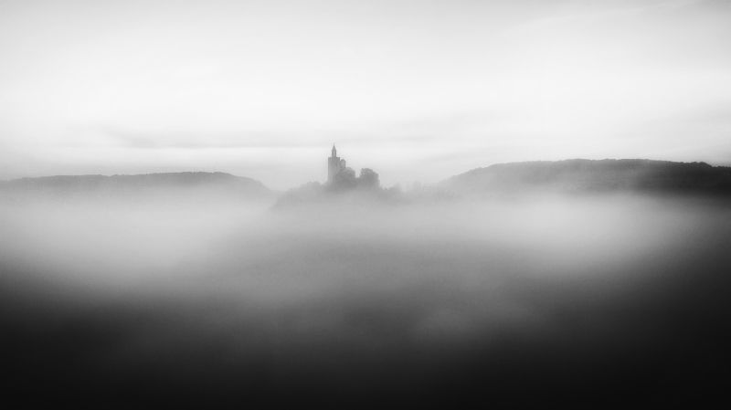 #castle #clouds #bnw #black _and_white #air_photography #dream #travel #adventure #landscape Cloud castle.photo preview