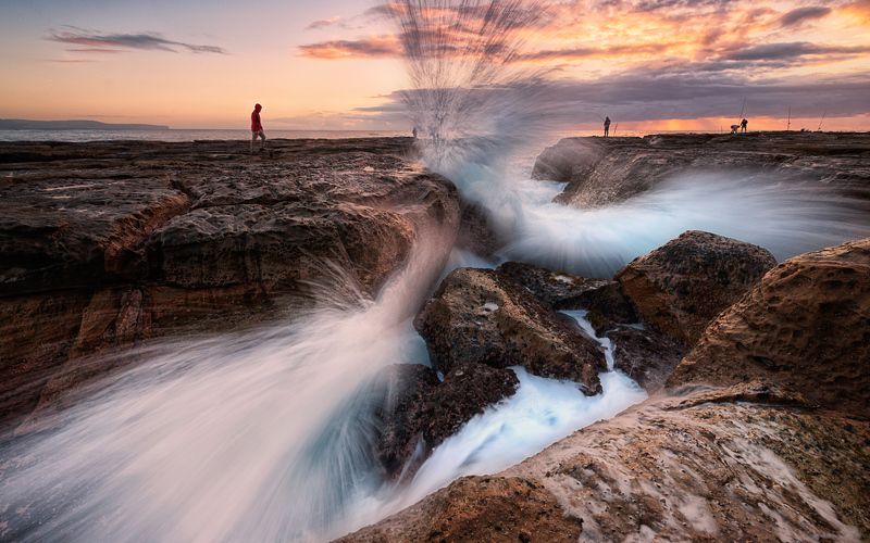 seascape, australia, dreamscape, color, swell, sunrise, sydney, smash, wave Fearlessphoto preview