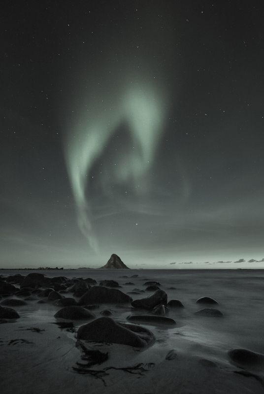 northern lights, bleik, norway, darkspace, night, nature, stars, blut aus nord Echoes of Non-Matterphoto preview