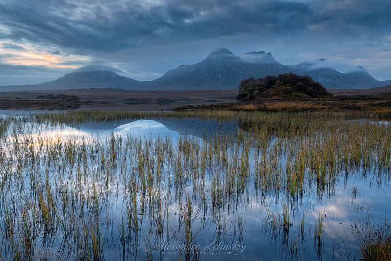 озеро, рассвет, шотландия Лох Хакл фото превью