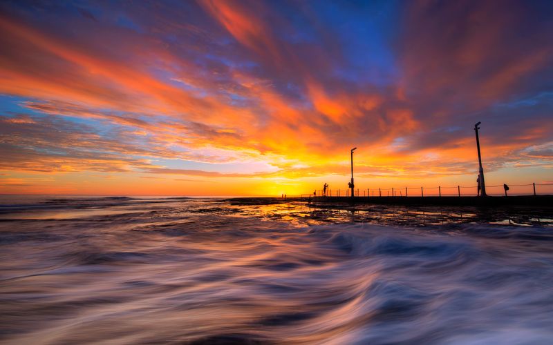 seascape,dreamscape,morning,color,cloud,red,swell,rock,pool Colorful dreamphoto preview