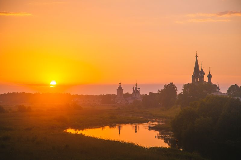 Дунилово, Россия, рассвет, кэнон Утром на речкеphoto preview