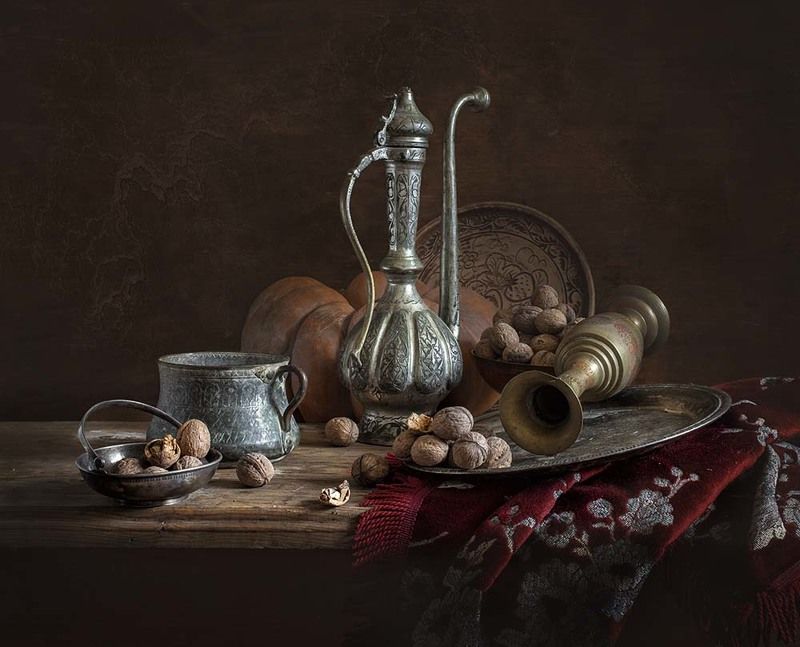 натюрморт, still life натюрморт с орехамиphoto preview